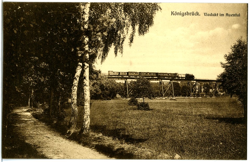 19590-Königsbrück-1915-Viadukt im Auental-Brück & Sohn Kunstverlag