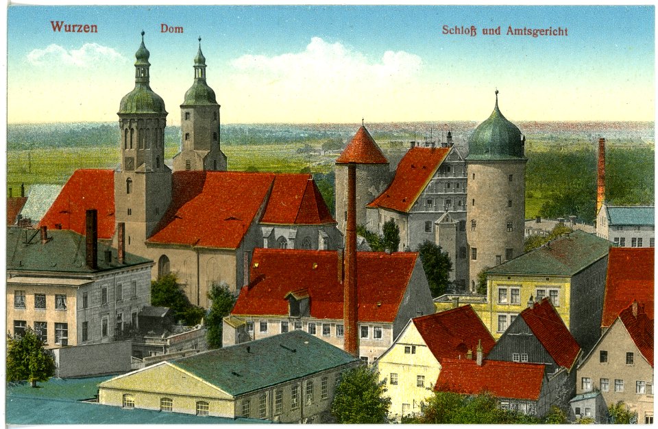 19648-Wurzen-1915-Dom, Schloß und Amtsgericht-Brück & Sohn Kunstverlag