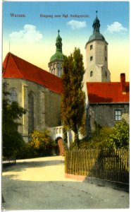 19524-Wurzen-1915-Eingang zum Königlichen Amtsgericht-Brück & Sohn Kunstverlag