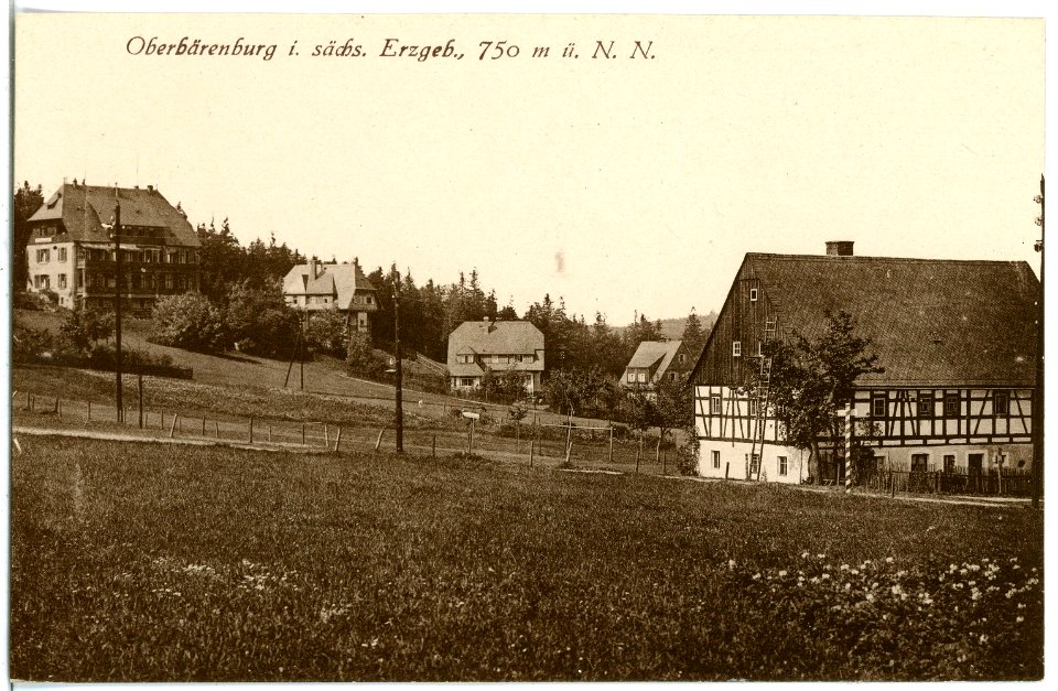 21439-Oberbärenburg-1920-Blick auf Oberbärenburg-Brück & Sohn Kunstverlag