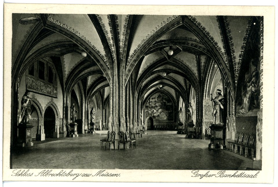 21403-Meißen-1919-Albrechtsburg - Großer Bankettsaal-Brück & Sohn Kunstverlag