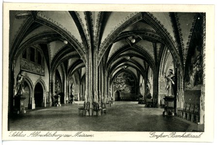 21403-Meißen-1919-Albrechtsburg - Großer Bankettsaal-Brück & Sohn Kunstverlag