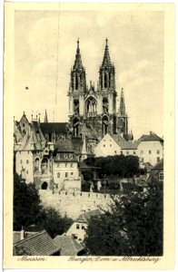 21498-Meißen-1920-Burgtor Dom und Albrechtsburg-Brück & Sohn Kunstverlag