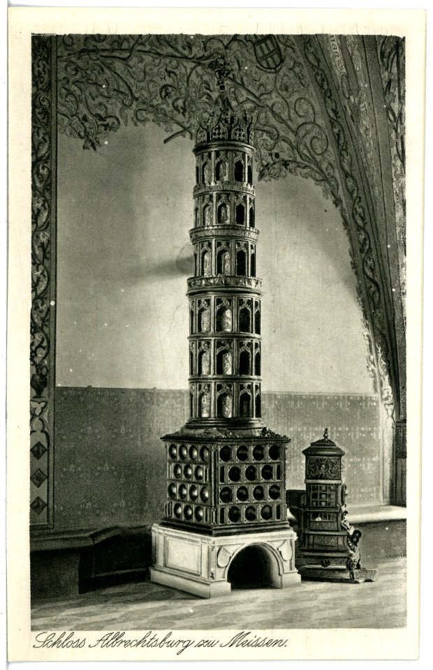 21404-Meißen-1919-Albrechtsburg - Ofen im Großen Gerichtssaal-Brück & Sohn Kunstverlag