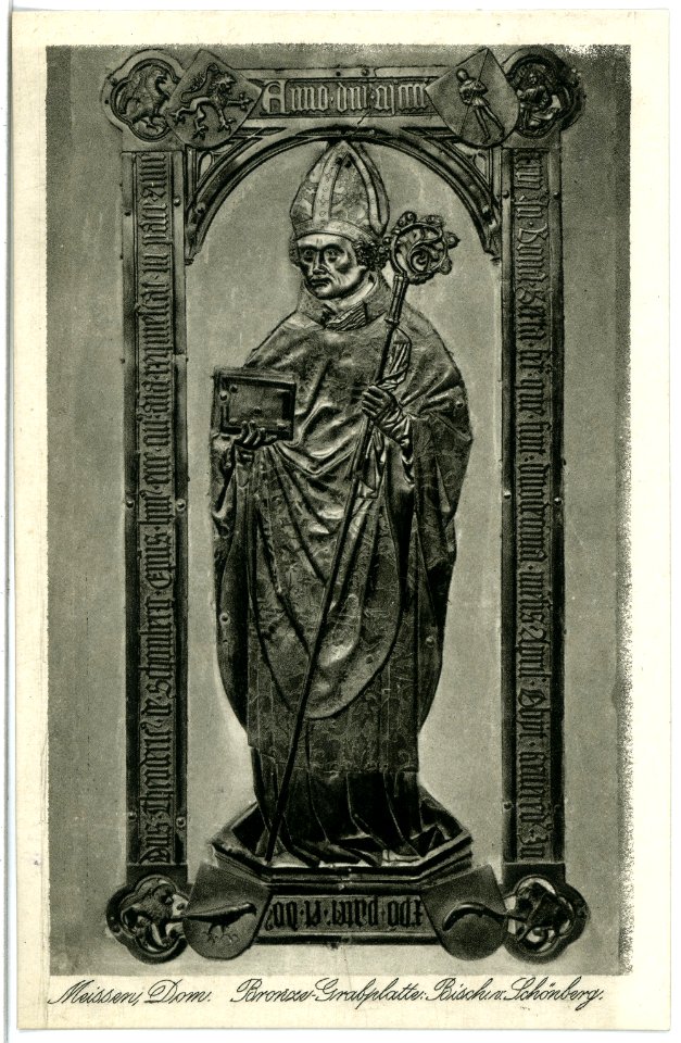 21410-Meißen-1919-Dom - Grabplatte Bischof vom Schönberg-Brück & Sohn Kunstverlag