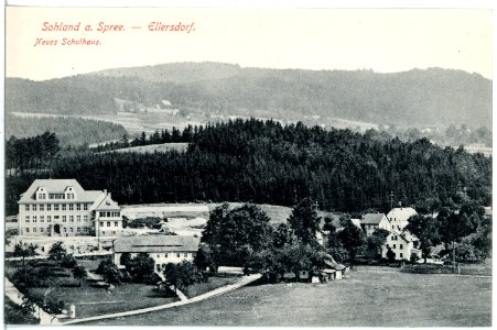 19510-Sohland-1915-Ellersdorf, Neues Schulhaus-Brück & Sohn Kunstverlag