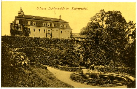 19569-Lichtenwalde-1915-Schloß-Brück & Sohn Kunstverlag