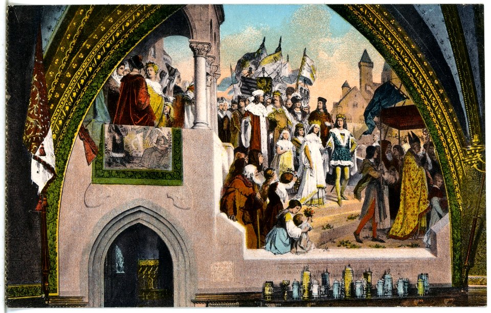 21950-Meißen-1921-Gemälde im Schloß Albrechtsburg-Brück & Sohn Kunstverlag