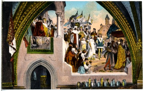 21950-Meißen-1921-Gemälde im Schloß Albrechtsburg-Brück & Sohn Kunstverlag