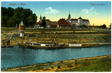 19786-Torgau-1915-Partie am Hafen-Brück & Sohn Kunstverlag