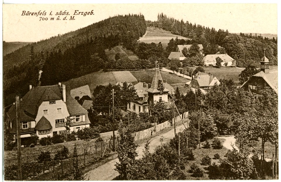 21453-Bärenfels-1920-Blick auf Bärenfels-Brück & Sohn Kunstverlag