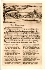 21505-Klingenberg-1920-Heimatlied-Brück & Sohn Kunstverlag