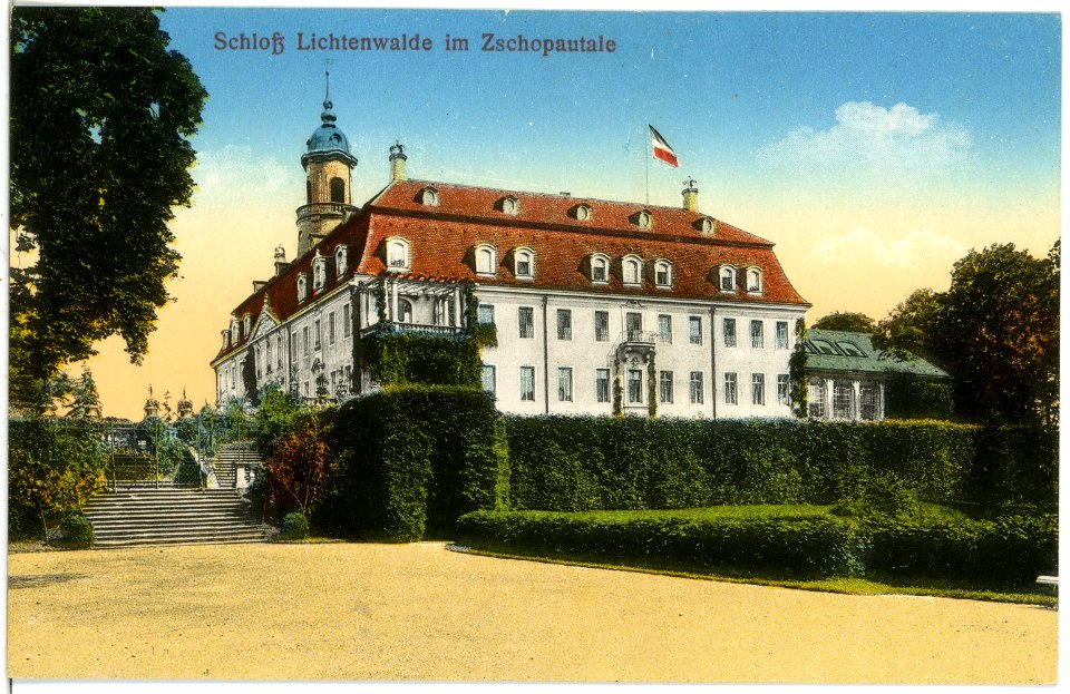 19420-Lichtenwalde-1915-Schloß-Brück & Sohn Kunstverlag