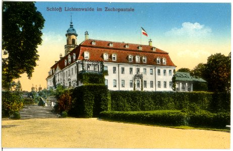 19420-Lichtenwalde-1915-Schloß-Brück & Sohn Kunstverlag