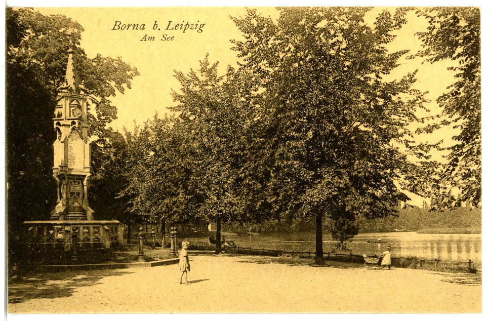 21666-Borna-1920-Am See-Brück & Sohn Kunstverlag