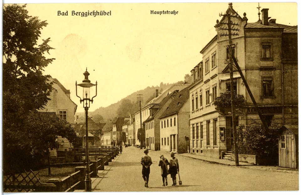 19620-Berggießhübel-1915-Hauptstraße-Brück & Sohn Kunstverlag