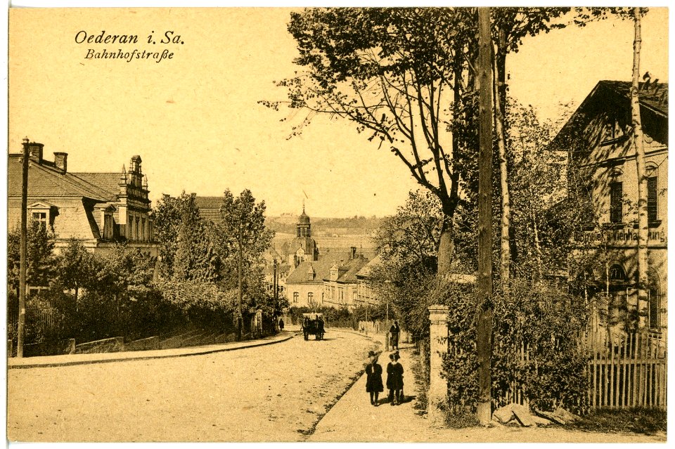 21623-Oederan-1920-Bahnhofstraße-Brück & Sohn Kunstverlag