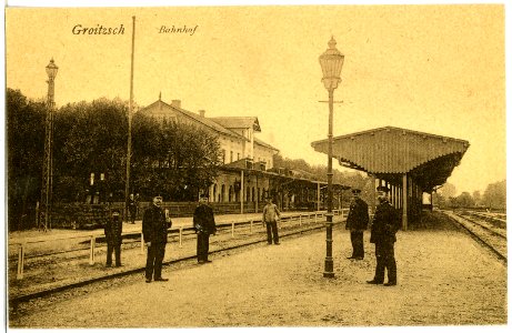 21649-Groitzsch-1920-Bahnhof-Brück & Sohn Kunstverlag