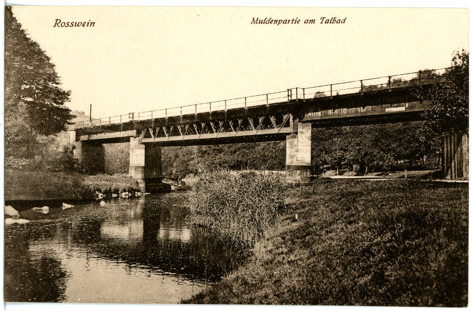 21428-Roßwein-1919-Brücke am Talbad-Brück & Sohn Kunstverlag
