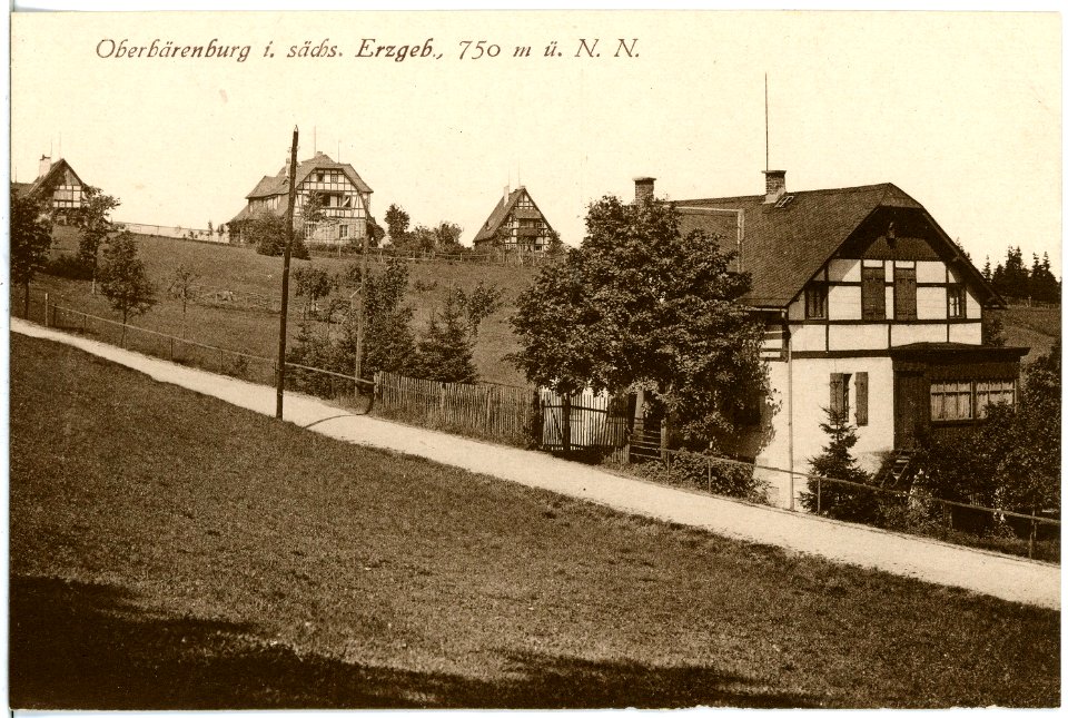 21442-Oberbärenburg-1920-Blick auf Oberbärenburg-Brück & Sohn Kunstverlag