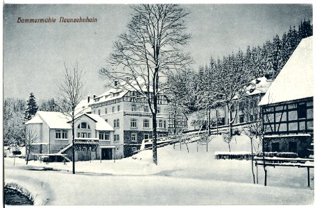 21422-Neunzehnhain-1919-Hammermühle im Winter-Brück & Sohn Kunstverlag