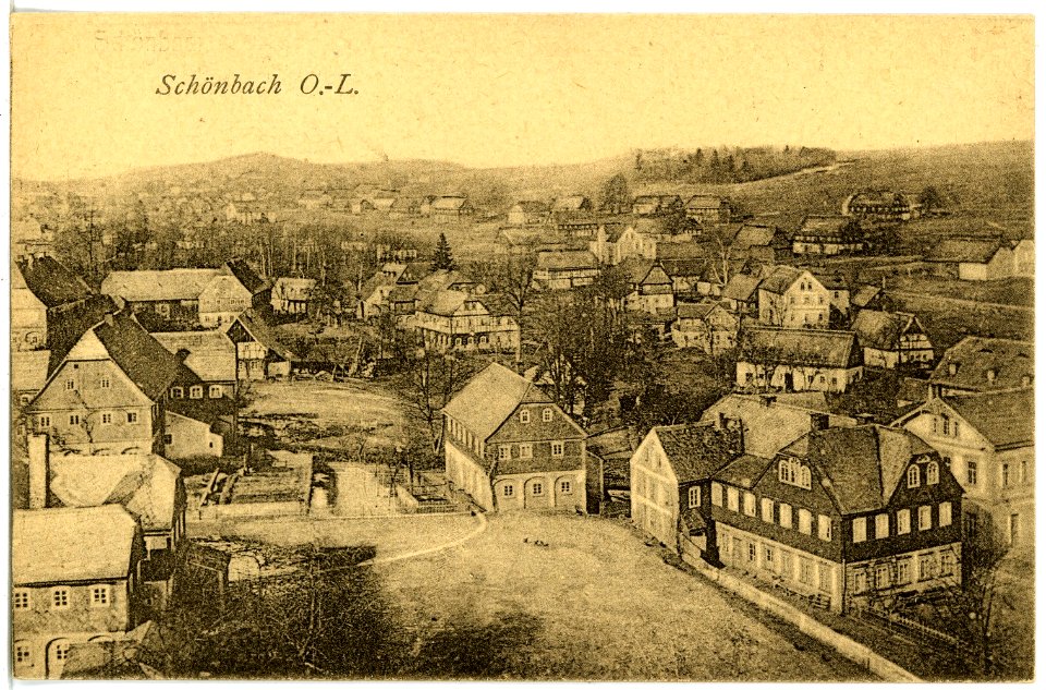 21784-Schönbach-1920-Blick auf Schönbach-Brück & Sohn Kunstverlag