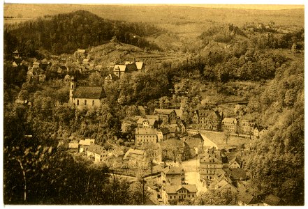 21711-Tharandt-1920-Blick auf Tharandt-Brück & Sohn Kunstverlag
