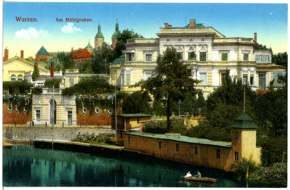 19528-Wurzen-1915-Am Mühlgraben-Brück & Sohn Kunstverlag