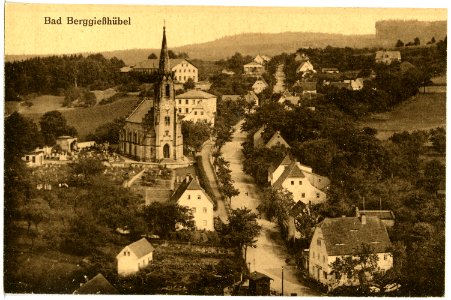 19621-Berggießhübel-1915-Blick auf Berggießhübel-Brück & Sohn Kunstverlag