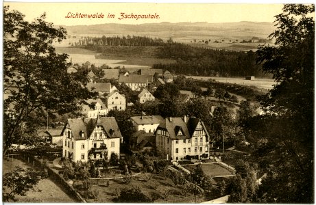 19411-Lichtenwalde-1915-Blick auf Lichtenwalde-Brück & Sohn Kunstverlag