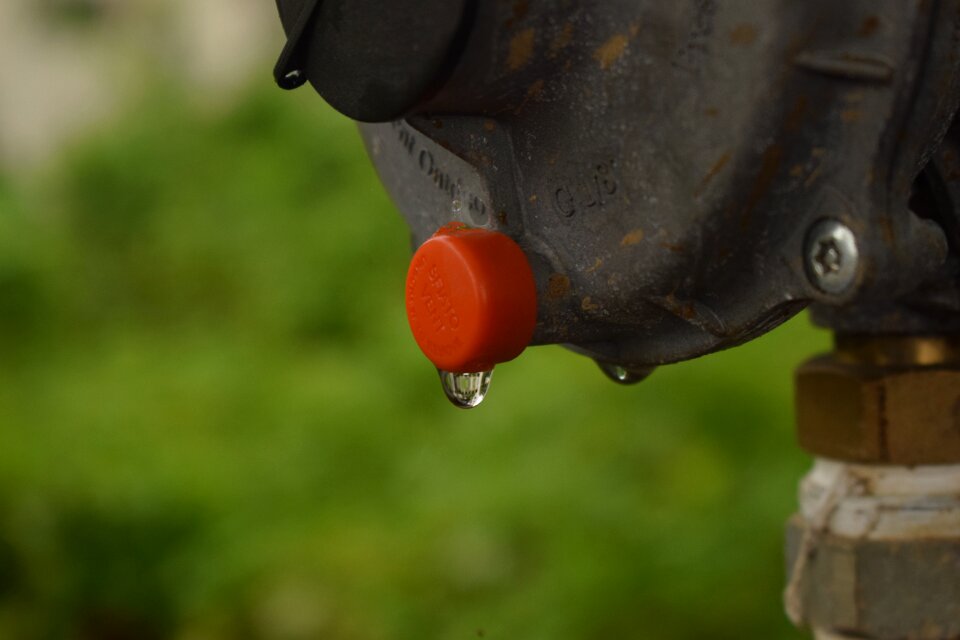 Water drops macro light