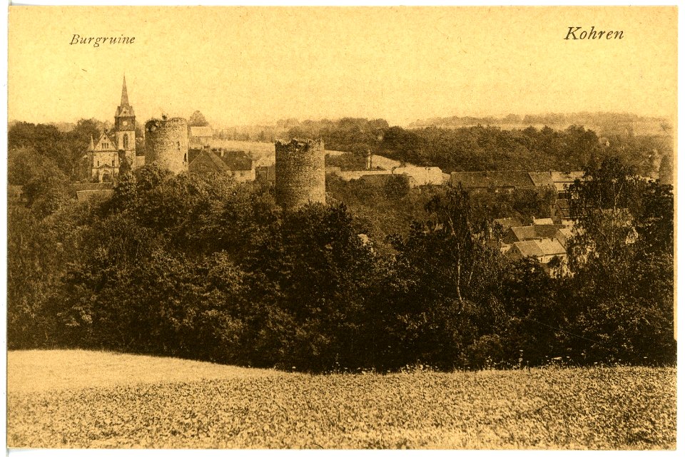 21654-Kohren-1920-Burgruine-Brück & Sohn Kunstverlag
