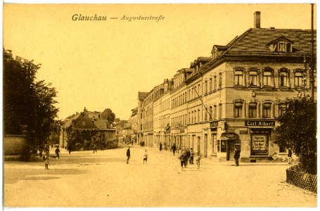 21907-Glauchau-1921-Augustusstraße-Brück & Sohn Kunstverlag