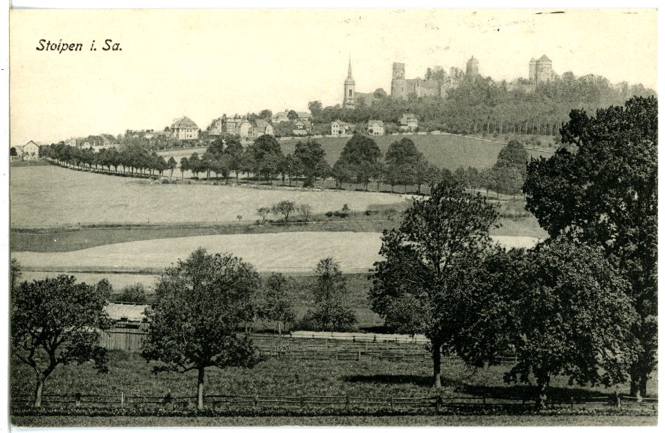 21756-Stolpen-1920-Blick auf Stolpen-Brück & Sohn Kunstverlag
