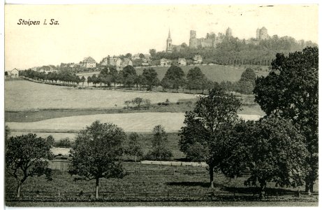21756-Stolpen-1920-Blick auf Stolpen-Brück & Sohn Kunstverlag