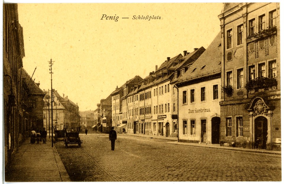21910-Penig-1921-Schloßplatz-Brück & Sohn Kunstverlag