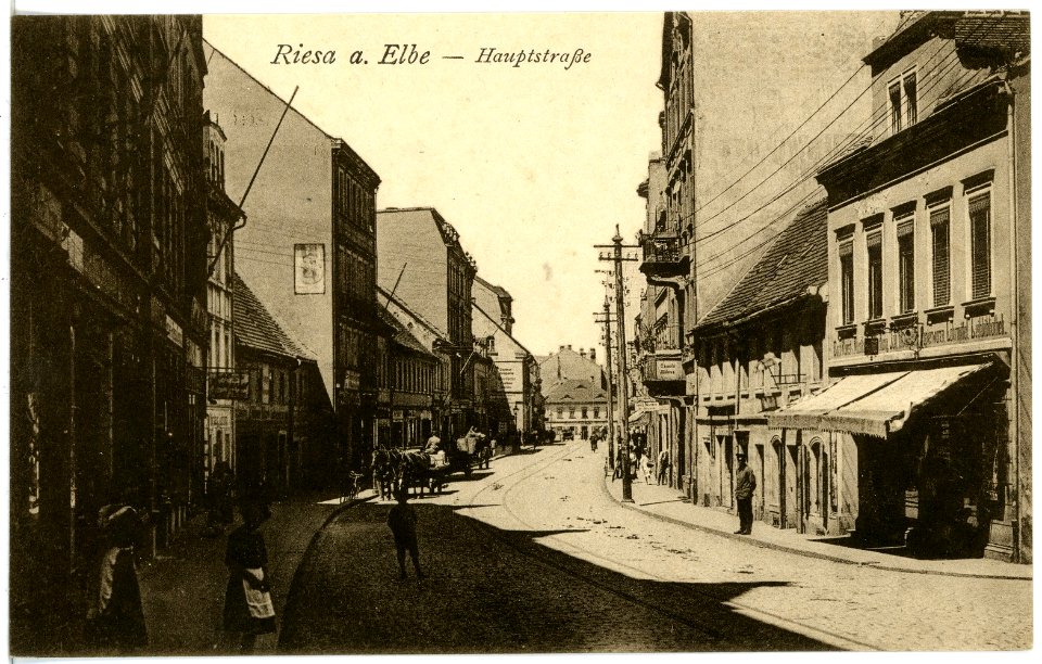 21735-Riesa-1920-Hauptstraße-Brück & Sohn Kunstverlag