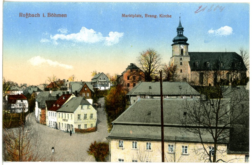 21804-Roßbach-1921-Marktplatz-Brück & Sohn Kunstverlag