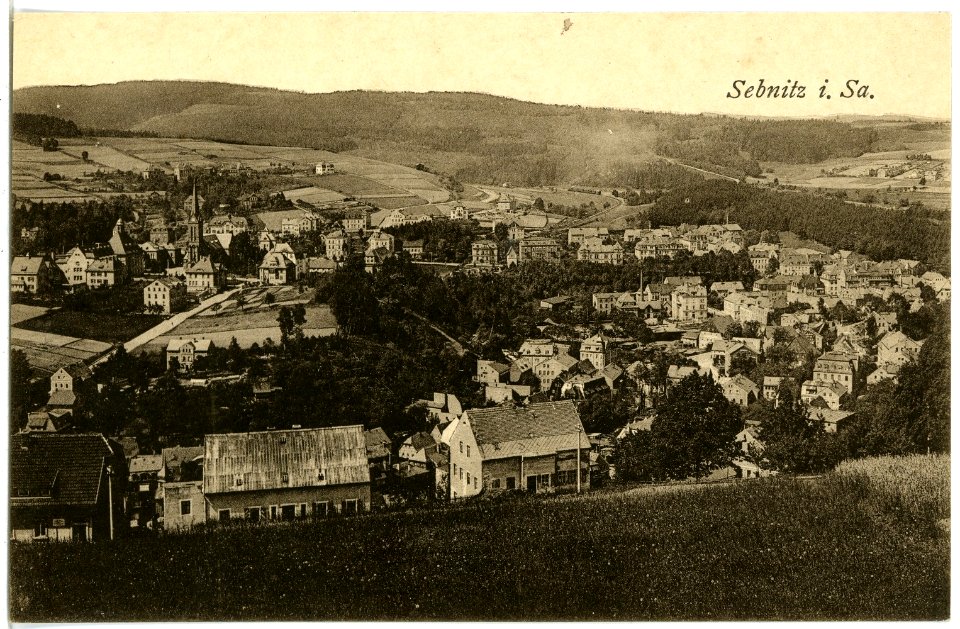 21772-Sebnitz-1920-Blick auf Sebnitz-Brück & Sohn Kunstverlag