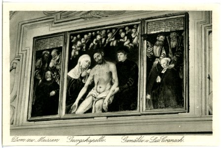21417-Meißen-1919-Dom - Georgskapelle Gemälde von Lucas Cranach-Brück & Sohn Kunstverlag