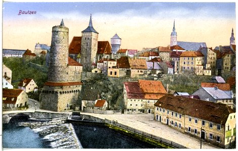 21569-Bautzen-1920-Blick auf Bautzen-Brück & Sohn Kunstverlag