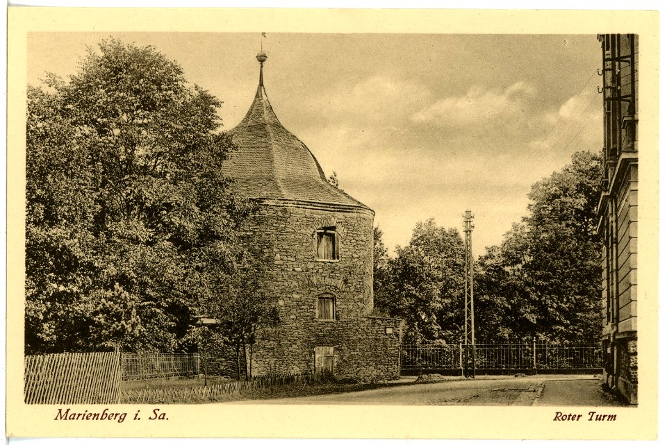 21467-Marienberg-1920-Roter Turm-Brück & Sohn Kunstverlag