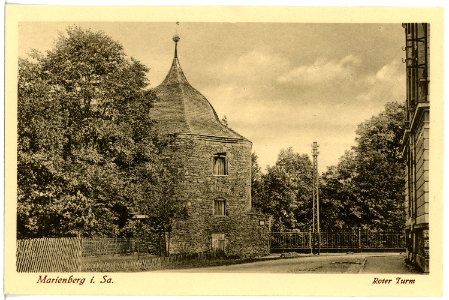 21467-Marienberg-1920-Roter Turm-Brück & Sohn Kunstverlag