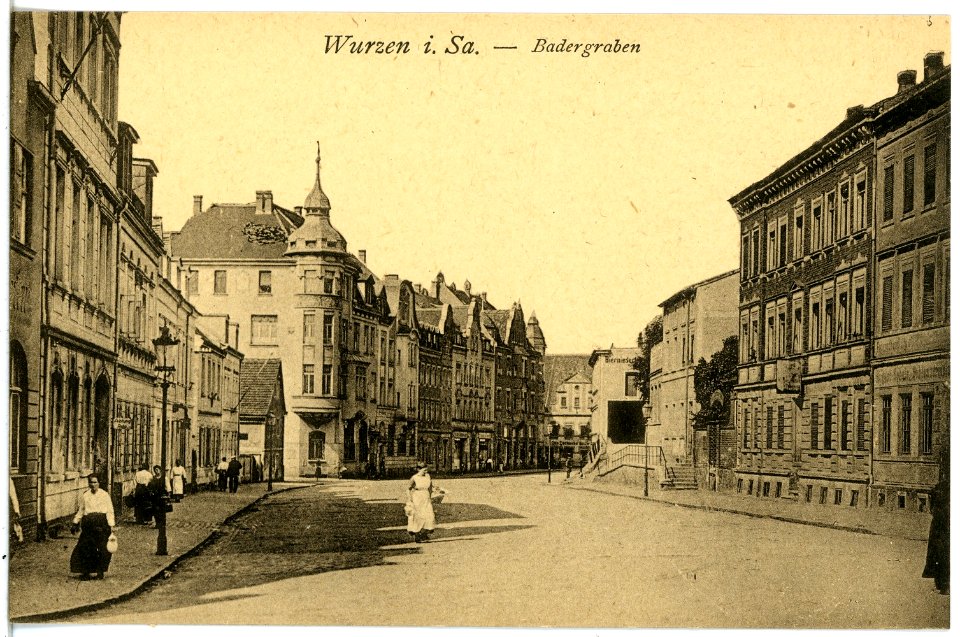 21528-Wurzen-1920-Badergraben-Brück & Sohn Kunstverlag