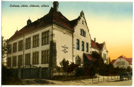 21673-Lohmen-1920-Schule-Brück & Sohn Kunstverlag photo