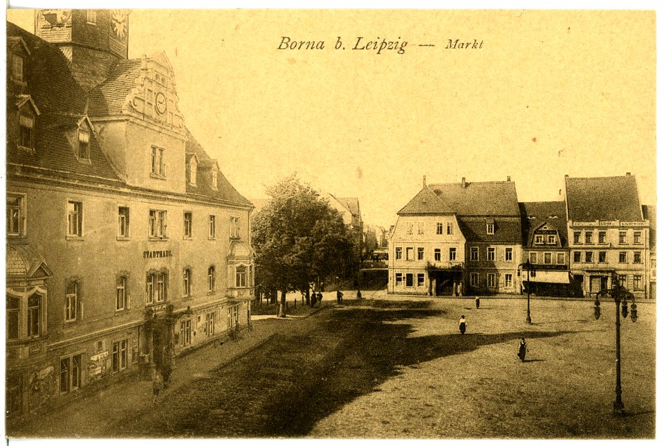 21668-Borna-1920-Markt-Brück & Sohn Kunstverlag