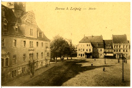 21668-Borna-1920-Markt-Brück & Sohn Kunstverlag