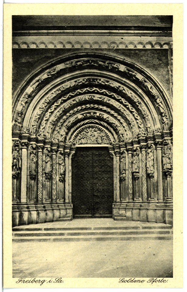 21488-Freiberg-1920-Dom - Goldene Pforte-Brück & Sohn Kunstverlag