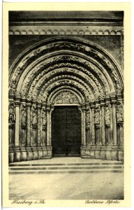 21488-Freiberg-1920-Dom - Goldene Pforte-Brück & Sohn Kunstverlag