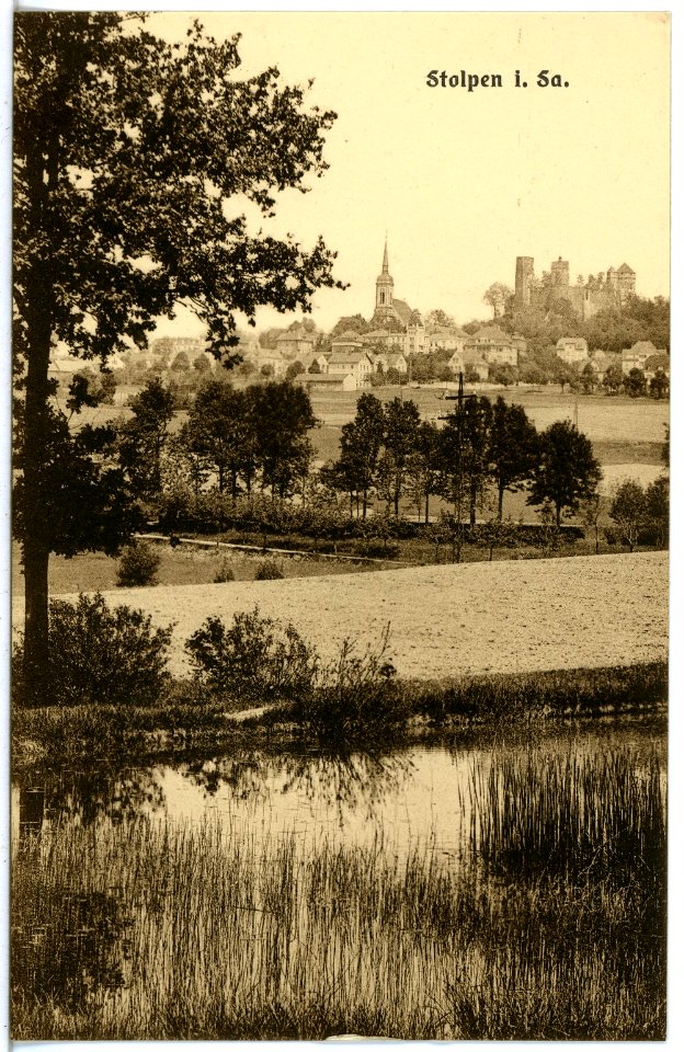 21755-Stolpen-1920-Blick auf Stolpen-Brück & Sohn Kunstverlag